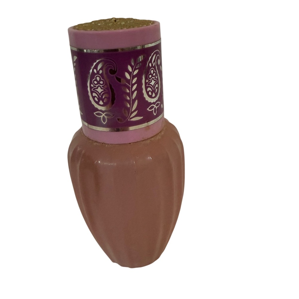 Vintage Avon Elusive Cologne Spray 1oz Mauve Pink Glass Bottle 1994 Paisley Cap